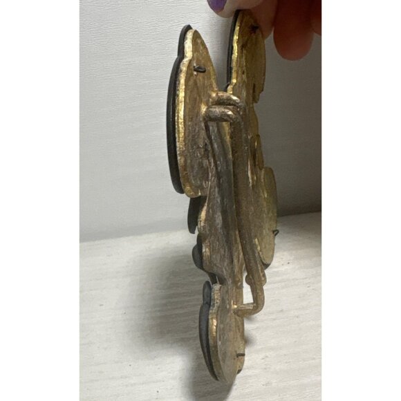 Yves St Laurent Belt Buckle Butterfly Ornate Details Art Nouveau 1970's Lg Unise - Picture 7 of 16